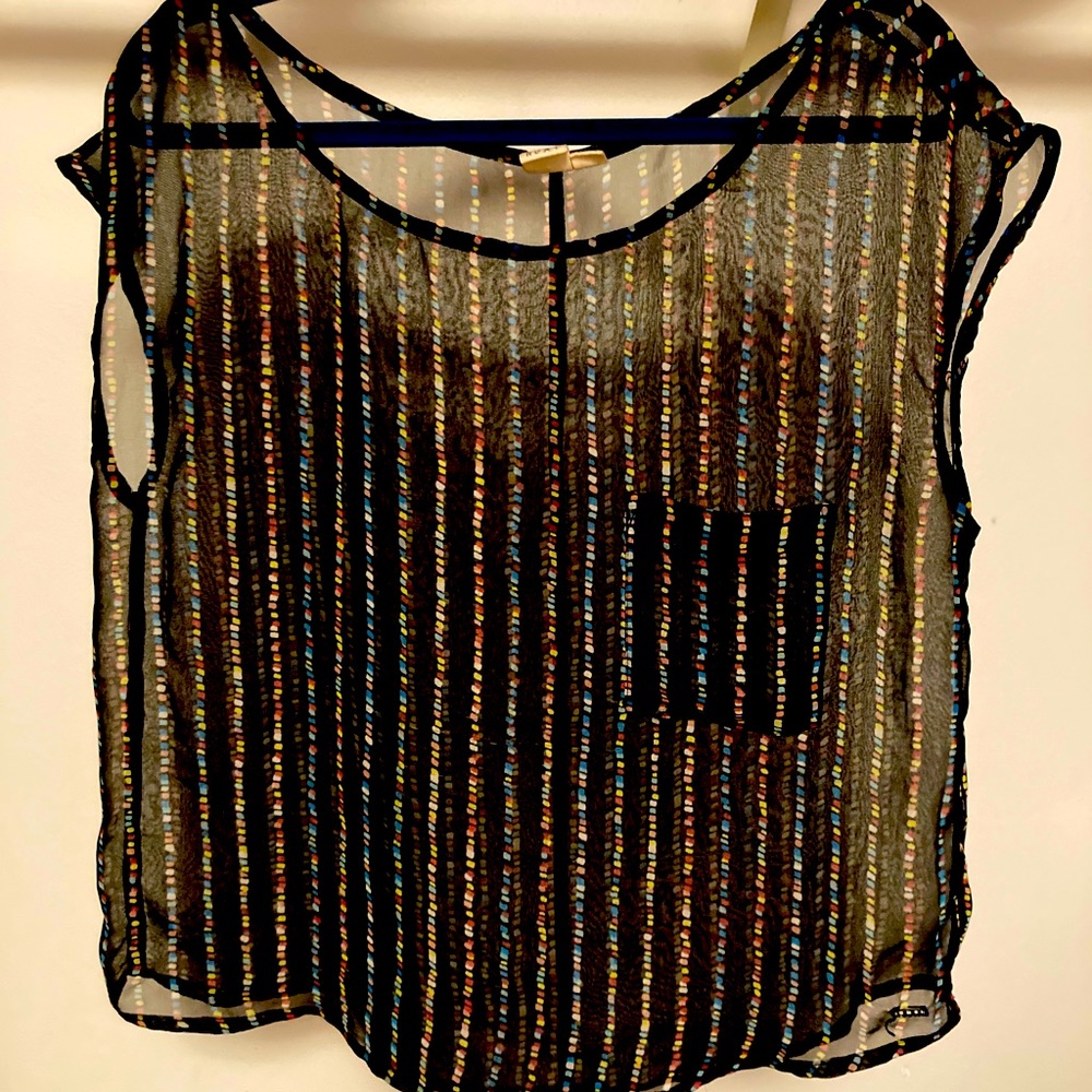 Foxy sheer blouse
